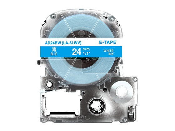 テプラPRO用 互換テープカートリッジ 24mm青色地白文字 スタンダード