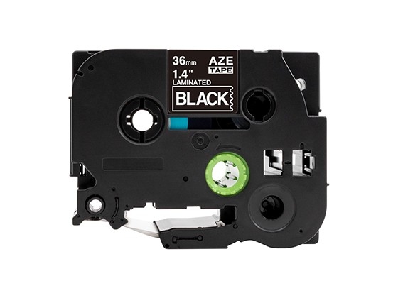 ピータッチキューブ用 互換テープカートリッジ 36mm黒色地白文字 マイラベル 汎用テープ