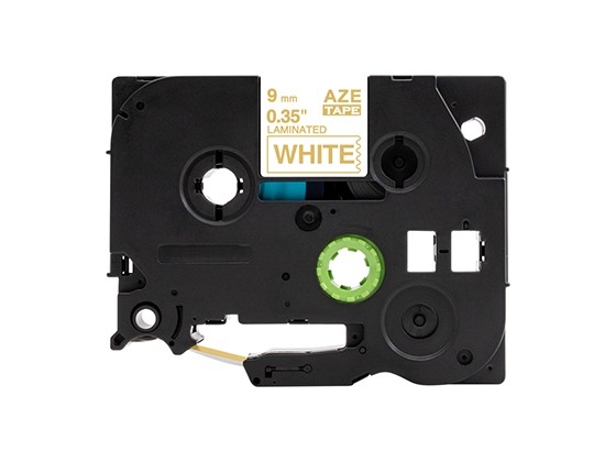 ピータッチキューブ用 互換テープカートリッジ 9mm白色地金文字 マイラベル 汎用テープ