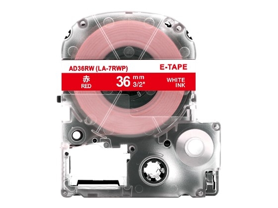 テプラPRO用 互換テープカートリッジ 36mm赤色地白文字 スタンダード粘着テープ 汎用テープ